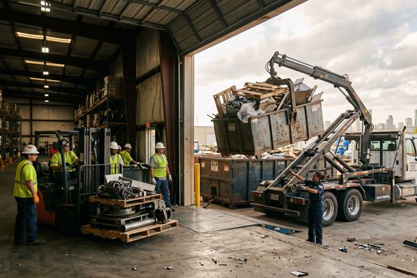 Warehouse scrap removal